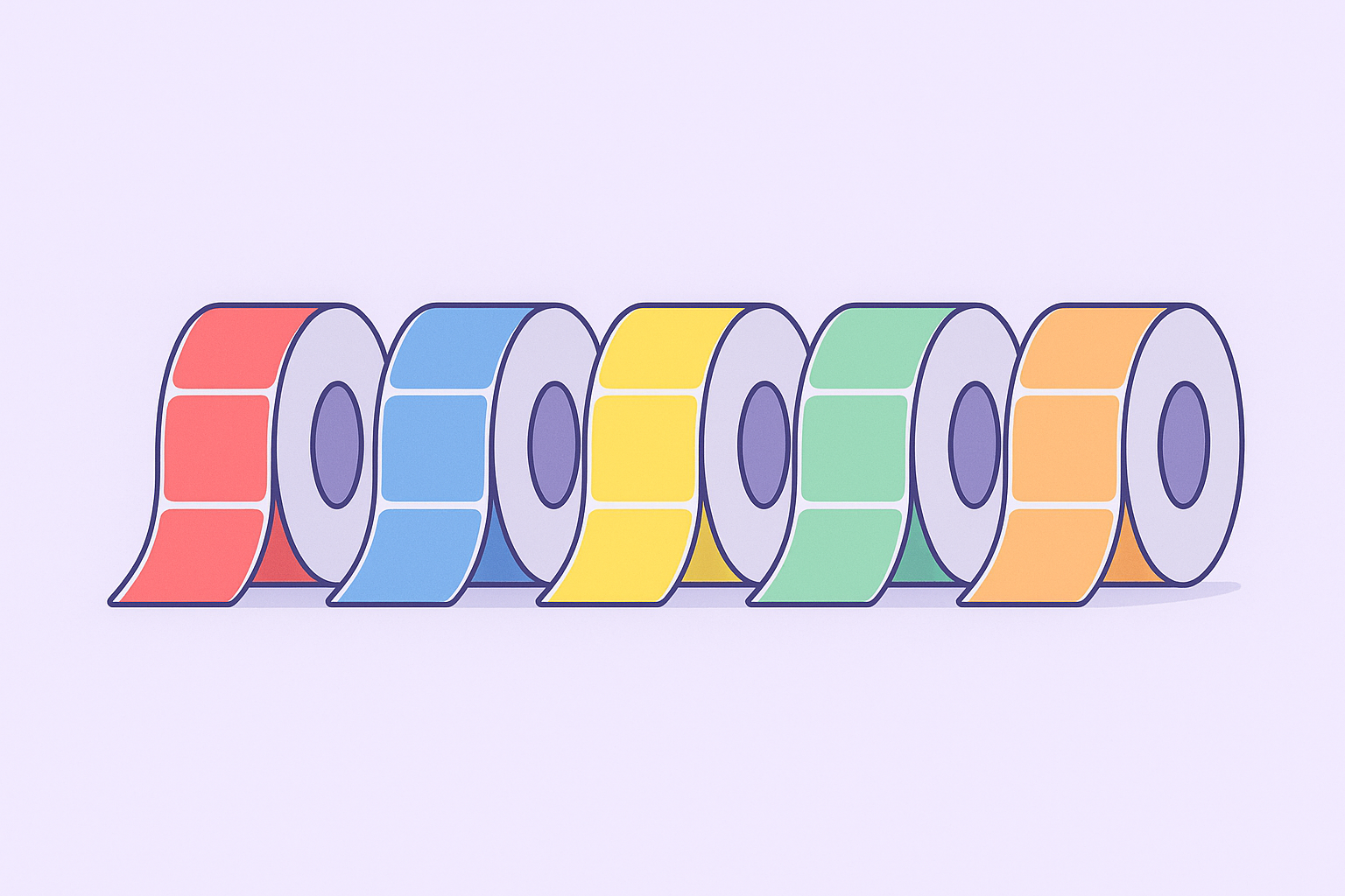 Colored labels for Dymo printers