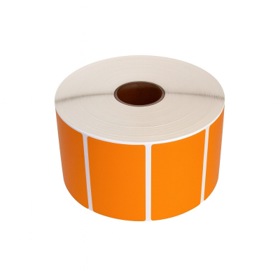 Su Zebra 57 × 32 suderinamos etiketės oranžinė