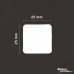 10 rulonų: su Dymo S0929120 suderinamos etiketės, 25 × 25 mm, 750 etikečių