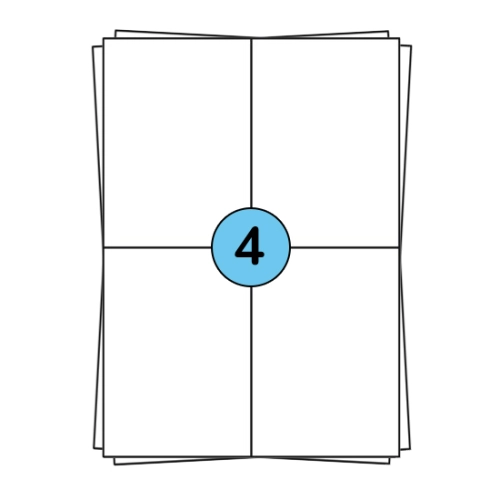 A4 label sheets