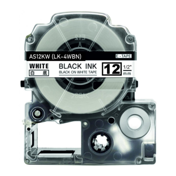 Su Epson LK-4WBN suderinamos etikečių juostos