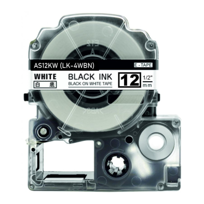 Su Epson LK-4WBN suderinamos etikečių juostos